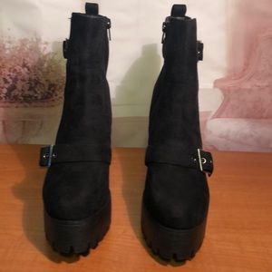 Pazzle  Platform Sueded Erin High Heel Boots